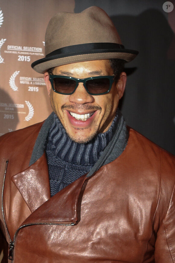 JoeyStarr, au cinéma Publicis à Paris le 11 janvier 2016.
