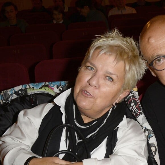 Mimie Mathy et son mari Benoist Gérard à la remise du prix de La Fondation Diane & Lucien Barrière au théâtre Tristan Bernard à Paris, pour la pièce "Je vous écoute" à Paris le 1er février 2016