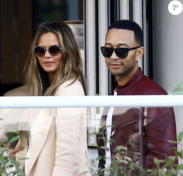 Chrissy Teigen et John Legend à Miami le 26 février 2016