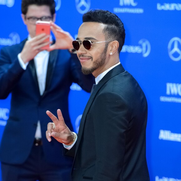 Lewis Hamilton assiste aux Laureus World Sports Awards 2016" à Berlin. Le 18 avril 2016.