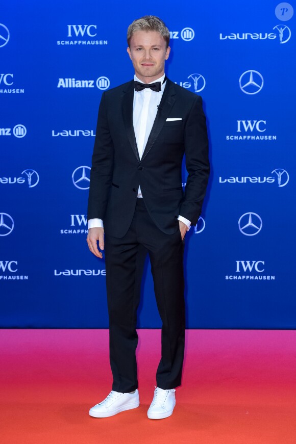 Nico Rosberg assiste aux Laureus World Sports Awards 2016" à Berlin. Le 18 avril 2016.