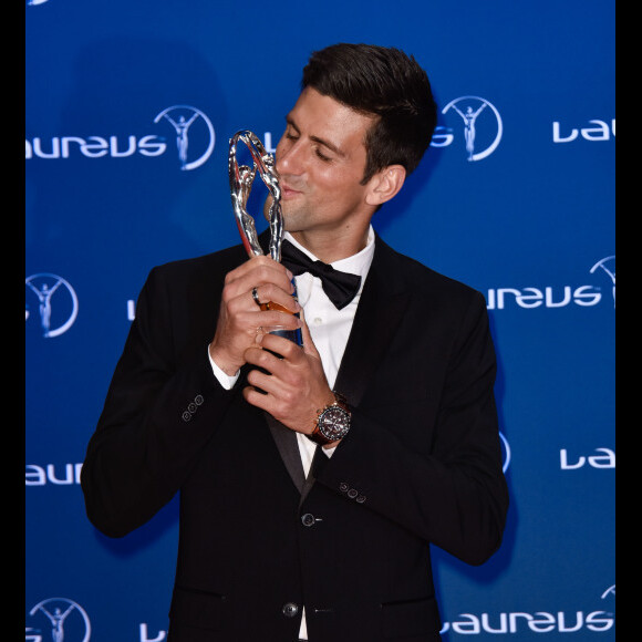 Novak Djokovic - Célébrités lors du "Laureus World Sports Awards 2016" à Berlin le 18 Avril 2016.18/04/2016 - Berlin