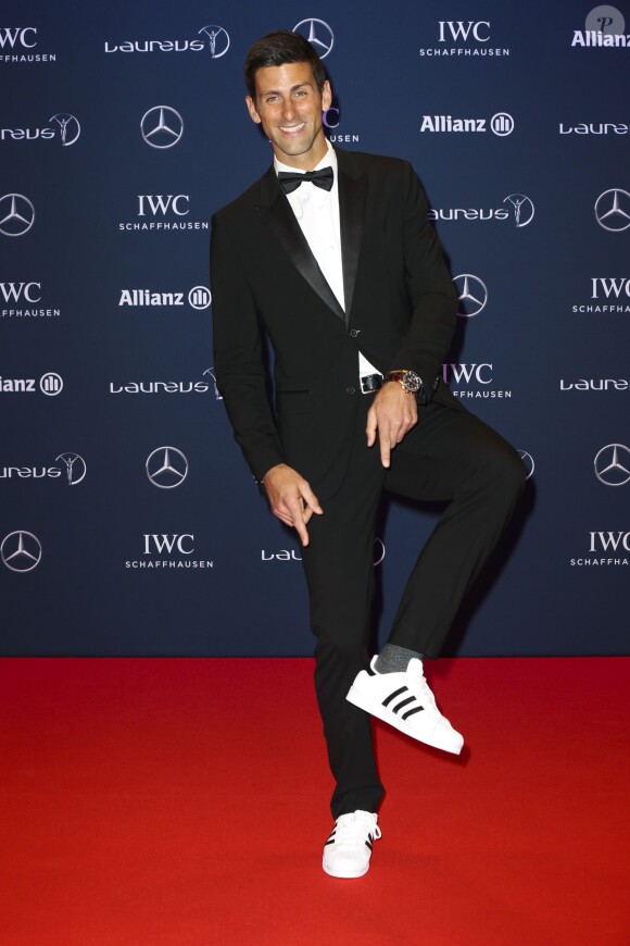 Novak Djokovic - Célébrités lors du "Laureus World Sports Awards 2016" à Berlin le 18 Avril 2016. 18/04/2016 - Berin