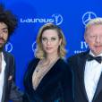 Boris Becker avec sa femme Lilly Beckeret son fils Noah Becker - Célébrités lors du "Laureus World Sports Awards 2016" à Berlin le 18 Avril 2016.18/04/2016 - Berlin