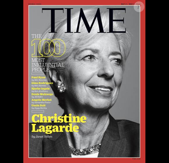 Christine Lagarde en couverture du magazine Times, en kiosques au mois de mai prochain.