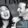 Mark Zuckerberg et sa femme Priscilla Chan en couverture du magazine Times, en kiosques au mois de mai prochain.