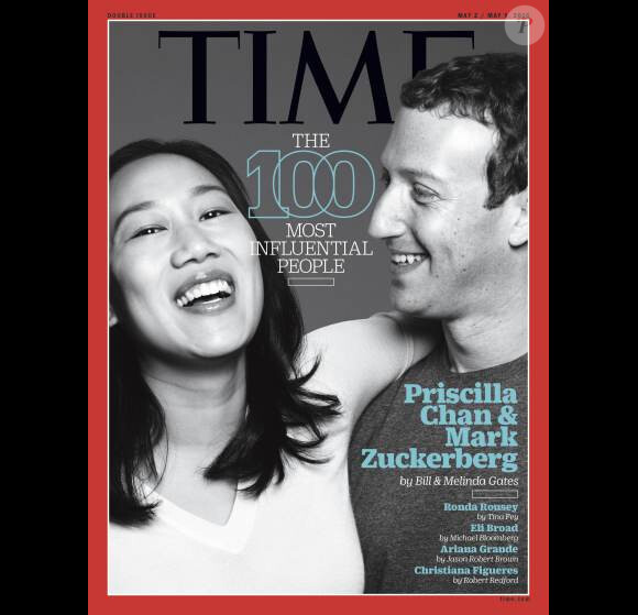 Mark Zuckerberg et sa femme Priscilla Chan en couverture du magazine Times, en kiosques au mois de mai prochain.
