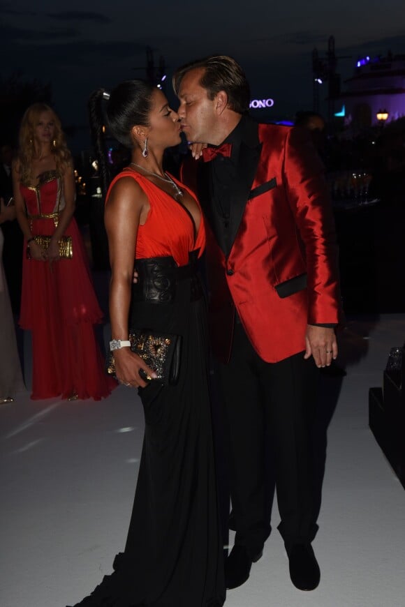 Ayem Nour et son compagnon Vincent - Soirée de Grisogono à l'hôtel Eden Roc au Cap d'Antibes lors du 68ème Festival International du film de Cannes. Le 19 mai 2015  People attend the Grisogono's party at Eden Roc in Antibes during the 68th Cannes International Film festival. On May 19, 201519/05/2015 - Cap d'Antibes