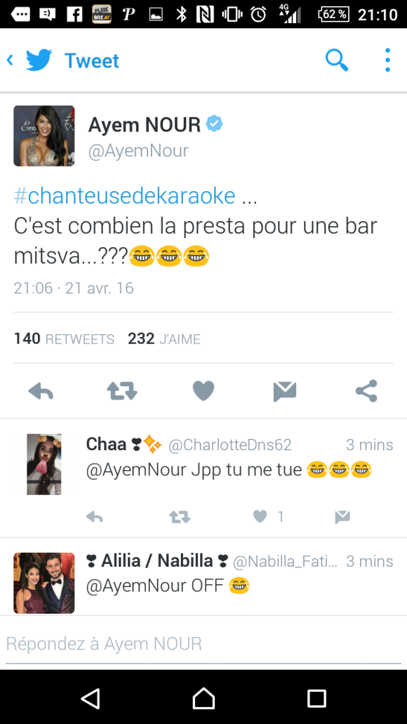 Ayem Nour critique Nehuda des "Anges 8" sur Twitter