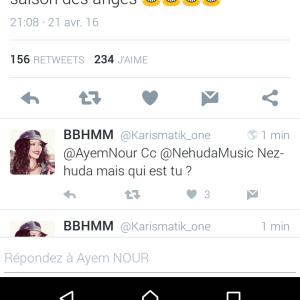 Ayem Nour critique Nehuda des "Anges 8" sur Twitter