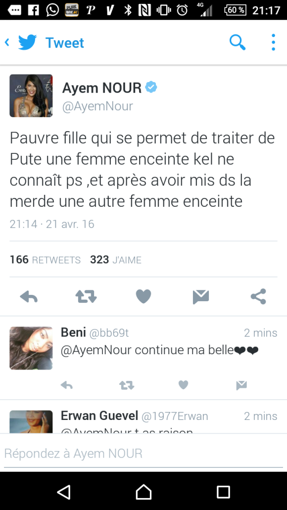 Ayem Nour critique Nehuda des "Anges 8" sur Twitter