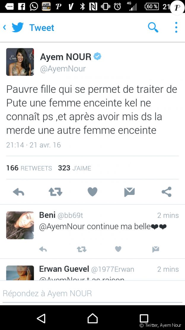 Ayem Nour critique Nehuda des "Anges 8" sur Twitter