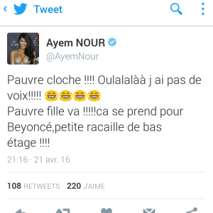 Ayem Nour critique Nehuda des "Anges 8" sur Twitter