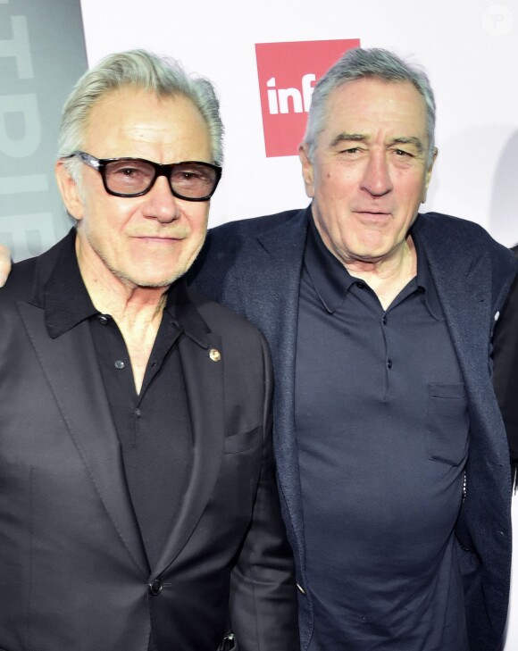 Harvey Keitel et Robert De Niro - Soirée du 40e anniversaire du film Taxi Driver au festival de Tribeca à New York le 21 avril 2016.