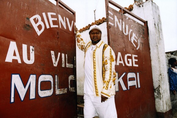 Papa Wemba à Kinshasa, République démocratique du Congo, le 15 février 2002