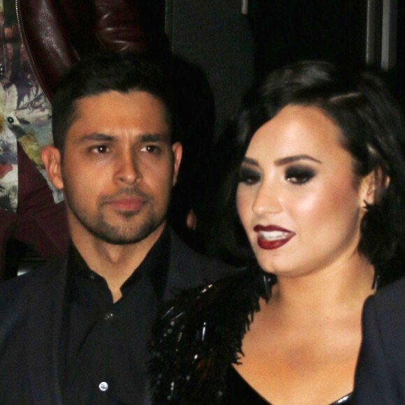Demi Lovato et son compagnon Wilmer Valderrama à l'after party de Jennifer Lopez des American Musics Awards à Hollywood le 22 novembre 2015. © CPA / Bestimage