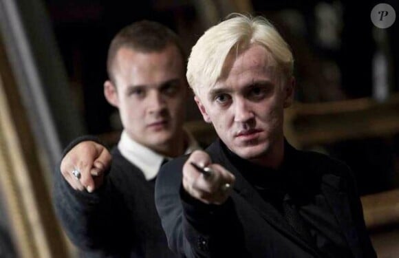 Joshua Herdman et Tom Felton dans Harry Potter