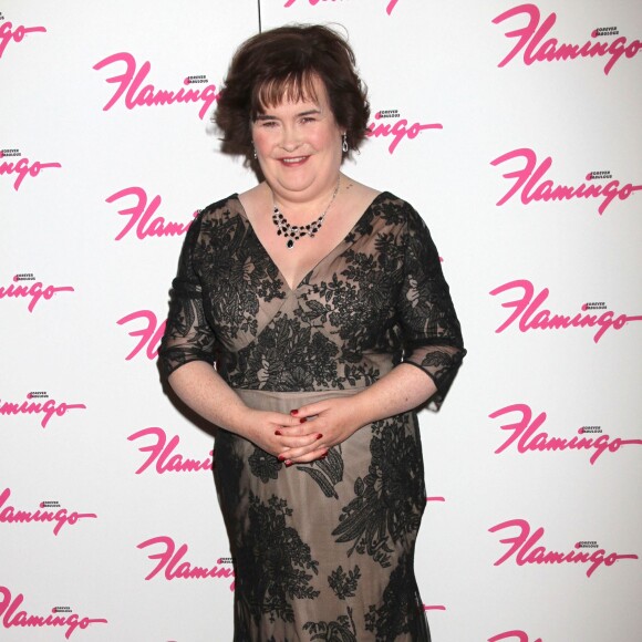 Susan Boyle pour la premiere fois sur scene a Las Vegas. La chanteuse etait l'invitee de Donny Osmond lors de son spectacle "The Donny & Marie" a l'hotel Flamingo a Las Vegas. Le 17 octobre 2012