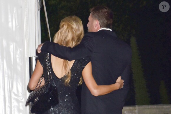 Paris Hilton et son compagnon Thomas Gross à la Soirée de pré-mariage de Nicky Hilton et James Rothschild au manoir Spencer House à Londres. Le 9 juillet 2015