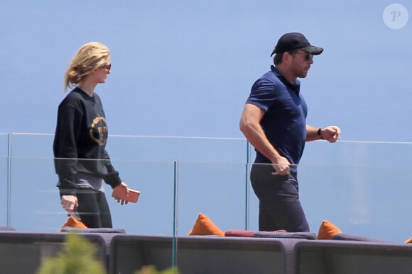 Exclusif - Paris Hilton et son nouveau compagnon Thomas Gross sont en vacances à Ibiza, le 25 mai 2015.