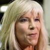 Samantha Fox lors d'un évènement de lutte organisé à Stockholm, le 26 avril 2015.