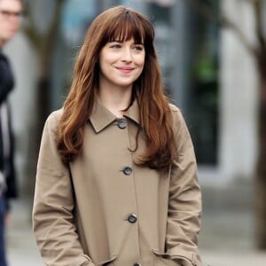 Dakota Johnson sur le tournage de 'Fifty Shades Darker' à Vancouver, le 14 mars 2016 S