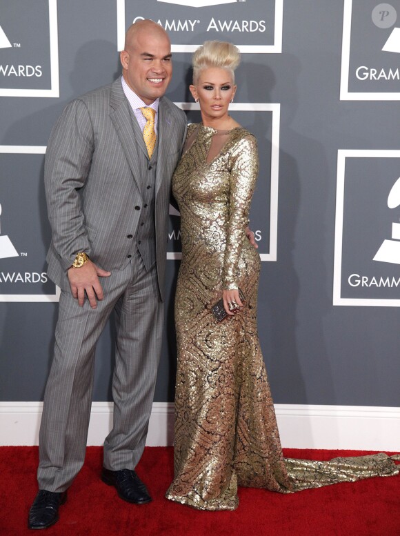 Tito Ortiz et Jenna Jameson lors de la 55eme ceremonie des Grammy Awards a Los Angeles le 10 Fevrier 2013.