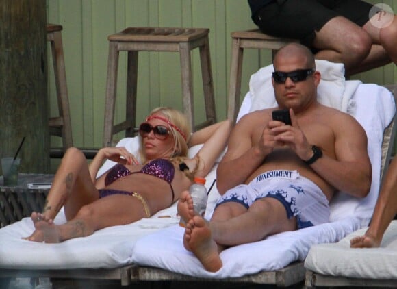 Tito Ortiz et Jenna Jameson à Miami, le 13 août 2011