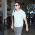 David Duchony arrive à l'aéroport à Los Angeles Le 26 septembre 2014