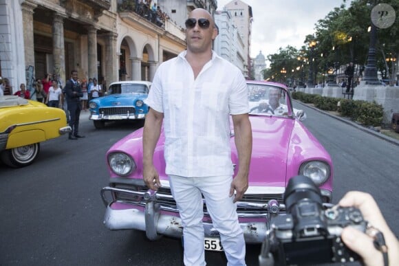 Vin Diesel - Defilé Croisière Chanel à La Havane à Cuba, le 3 mai 2016. © Olivier Borde/Bestimage