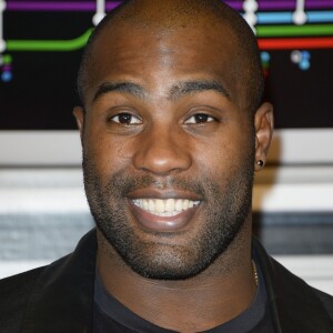 Teddy Riner à l'avant-première du film "Zootopie" au cinéma Gaumont Marignan à Paris, le 28 janvier 2016