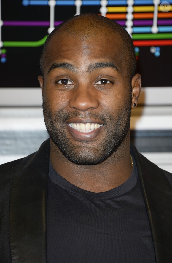 Teddy Riner à l'avant-première du film "Zootopie" au cinéma Gaumont Marignan à Paris, le 28 janvier 2016