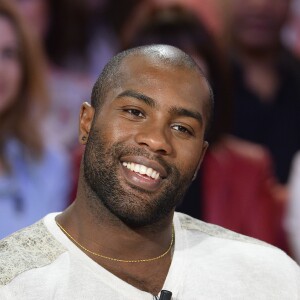 Teddy Riner à l'enregistrement de l'émission "Vivement Dimanche" à Paris le 20 janvier 2016