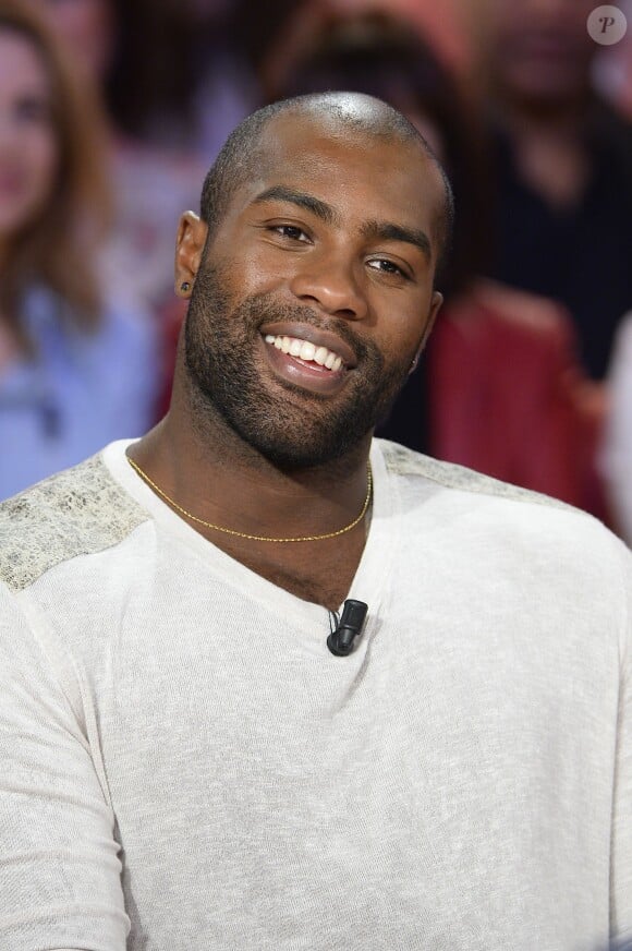 Teddy Riner à l'enregistrement de l'émission "Vivement Dimanche" à Paris le 20 janvier 2016