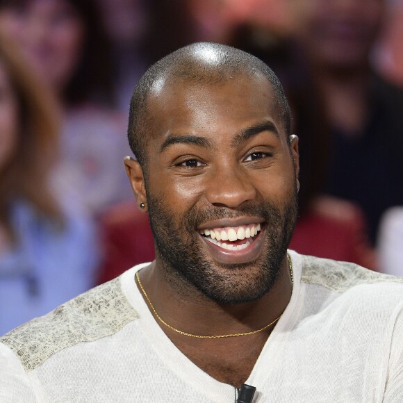 Teddy Riner à l'enregistrement de l'émission "Vivement Dimanche" à Paris le 20 janvier 2016