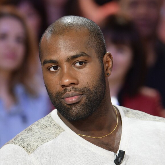 Teddy Riner à l'enregistrement de l'émission "Vivement Dimanche" à Paris le 20 janvier 2016