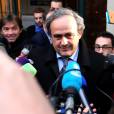 Michel Platini quitte le Tribunal Arbitral du Sport (TAS) à Lausanne le 8 décembre 2015. Le président de l'UEFA a déclaré qu'il dira "toute la vérité" sur le paiement de 1,8 Millions d'euros qu'il a reçu de Joseph Blatter, alors président de la FIFA. Michel Platini est aujourd'hui suspendu de toutes ses fonctions de président de l'UEFA et il ne peut pas non plus présenter sa candidature comme président de la FIFA. Le TAS, qui a entendu les deux parties, se prononcera d'ici vendredi prochain au plus tard pour confirmer ou lever la sanction. © Raphael Dufour / Bestimage