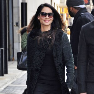 Lucy Liu dans les rues de New York, le 26 janvier 2016.