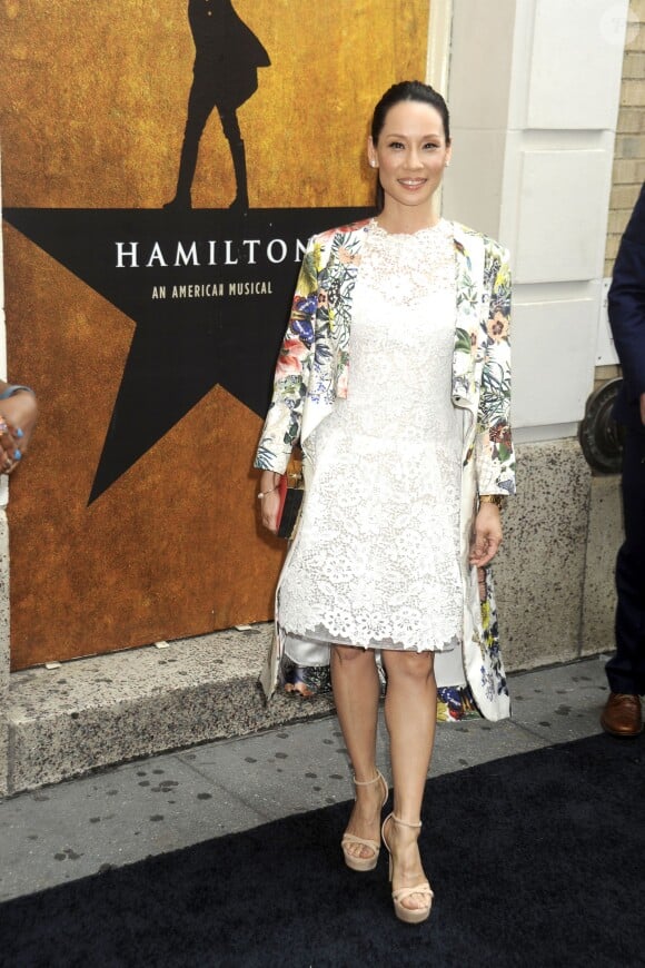 Lucy Liu - People à la première de la comédie musicale "Hamilton" au Richard Rogers Theater à New York. Le 6 août 2015