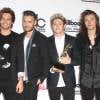 Louis Tomlinson, Liam Payne, Niall Horan et Harry Styles du groupe One Direction, à Las Vegas le 17 mai 2015.