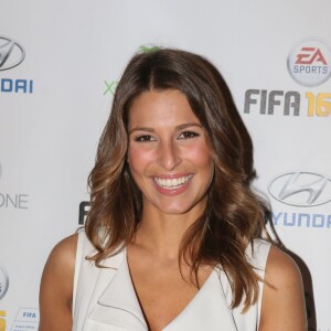 Laury Thilleman - Soirée de lancement du jeu vidéo "FIFA 2016" au Faust à Paris, le 21 septembre 2015.