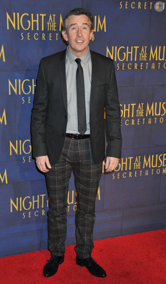Steve Coogan à la Première du film "Une Nuit au Musée : le secret des Pharaons" à New York le 11 décembre 2014