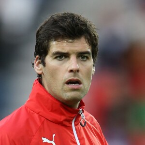 Yoann Gourcuff - People au match de football "PSG - Rennes" au Parc des Princes à Paris le 29 avril 2016