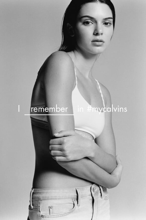 Kendall Jenner apparaît sur la campagne printemps 2016 de Calvin Klein Underwear. Photo par Harley Weir.