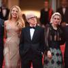 Woody Allen, Kristen Stewart, Blake Lively, Jesse Eisenberg, Corey Stoll - Montée des marches du film Café Society pour l'ouverture du Festival de Cannes le 11 mai 2016