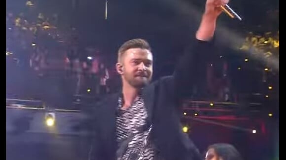 Justin Timberlake sur la scène de l'Eurovision le 14 mai 2016