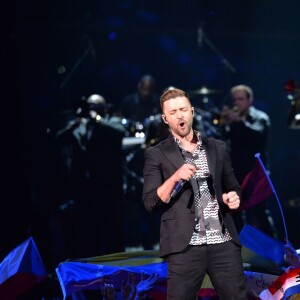 Justin Timberlake, invité spécial de la finale de l'Eurovision - Finale du concours de l'eurovision 2016 à Stockholm le 14 mai 2016.