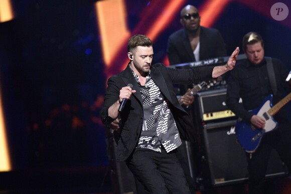 Justin Timberlake, invité spécial de la finale de l'Eurovision - Finale du concours de l'eurovision 2016 à Stockholm le 14 mai 2016.