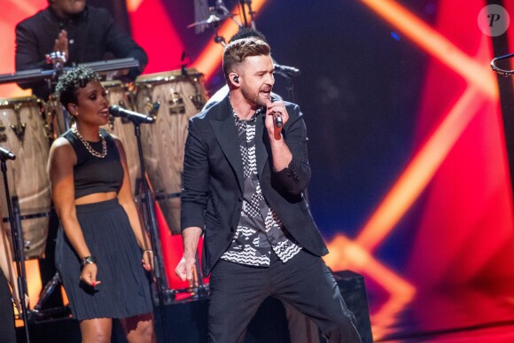Justin Timberlake, invité spécial de la finale de l'Eurovision - Finale du concours de l'eurovision 2016 à Stockholm le 14 mai 2016.