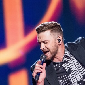 Justin Timberlake, invité spécial de la finale de l'Eurovision - Finale du concours de l'eurovision 2016 à Stockholm le 14 mai 2016.